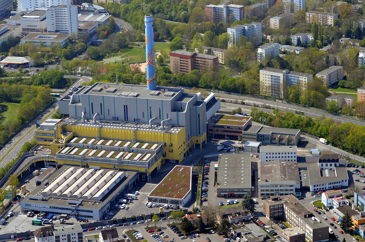Das Müllheizkraftwerk in Frankfurt am Main